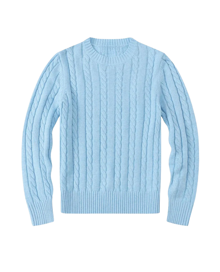 Antibes Cable Sweater Light Blue