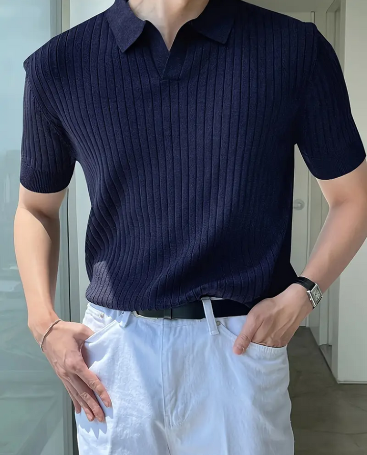 Burano Ribbed Polo Shirt