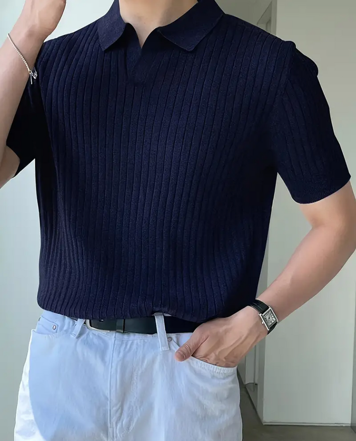 Burano Ribbed Polo Shirt