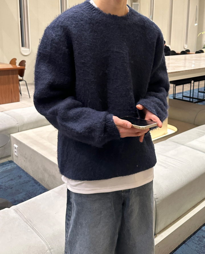 Milano Knit Wool Textured Sweater