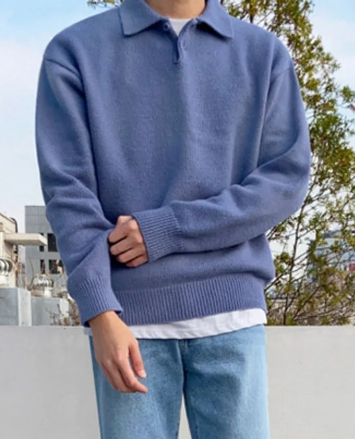 The Arveilo Button Polo Sweater