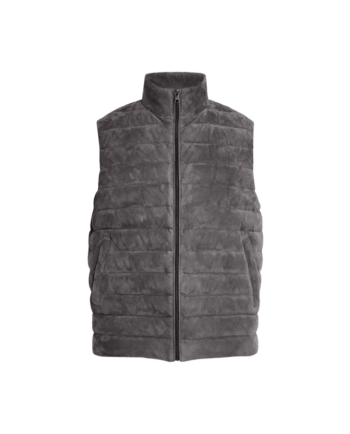 Brunet Suede Gilet Gray