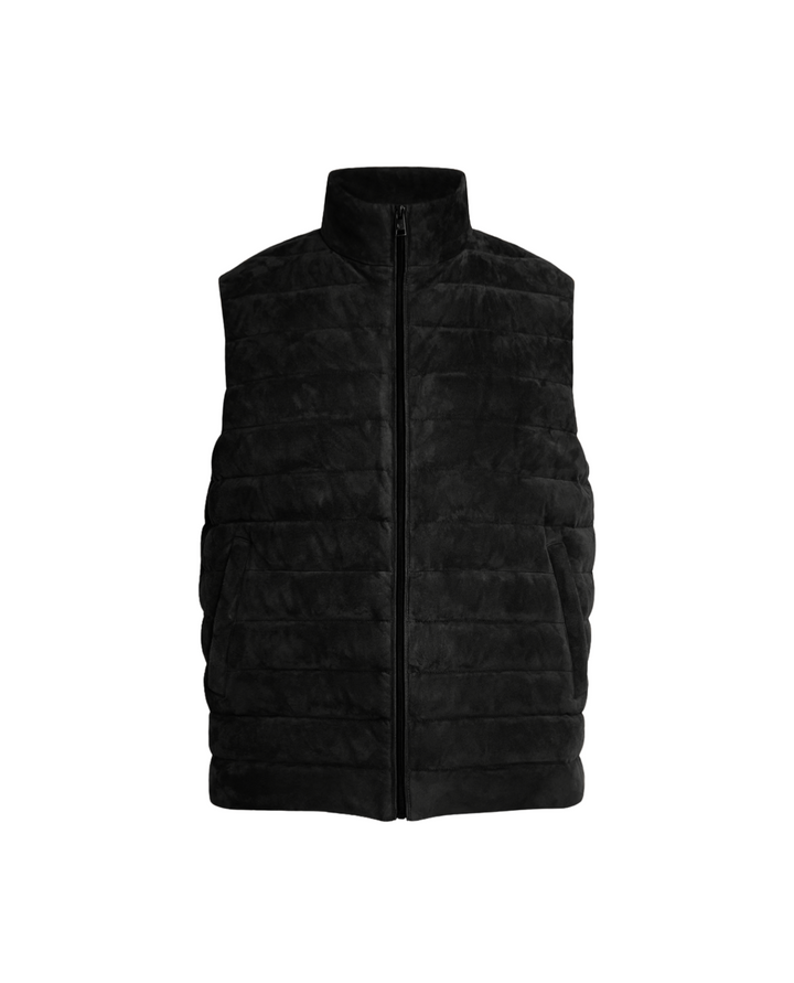Brunet Suede Gilet Black