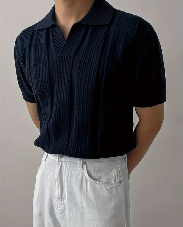 Capri Textured Knit Polo