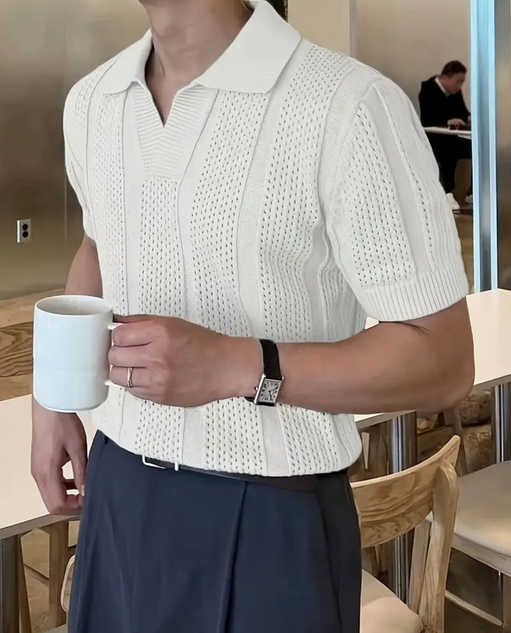 Capri Textured Knit Polo