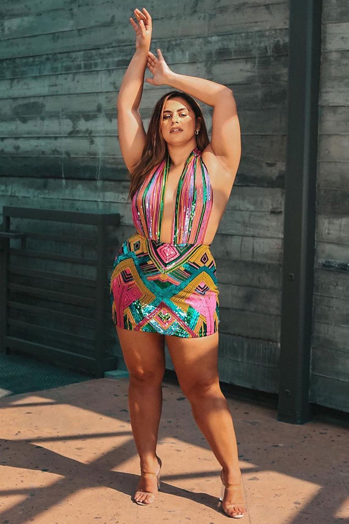 All Types Sequin Mini Dress - Multi