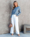 Charlotte High Waisted Pants White