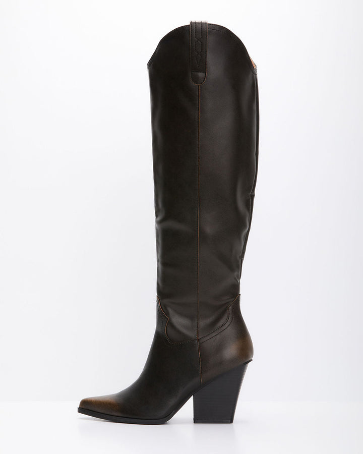 Sandalwood Western Knee High Boots
