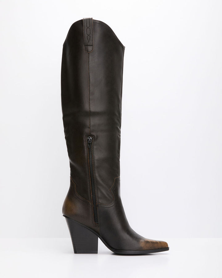 Sandalwood Western Knee High Boots