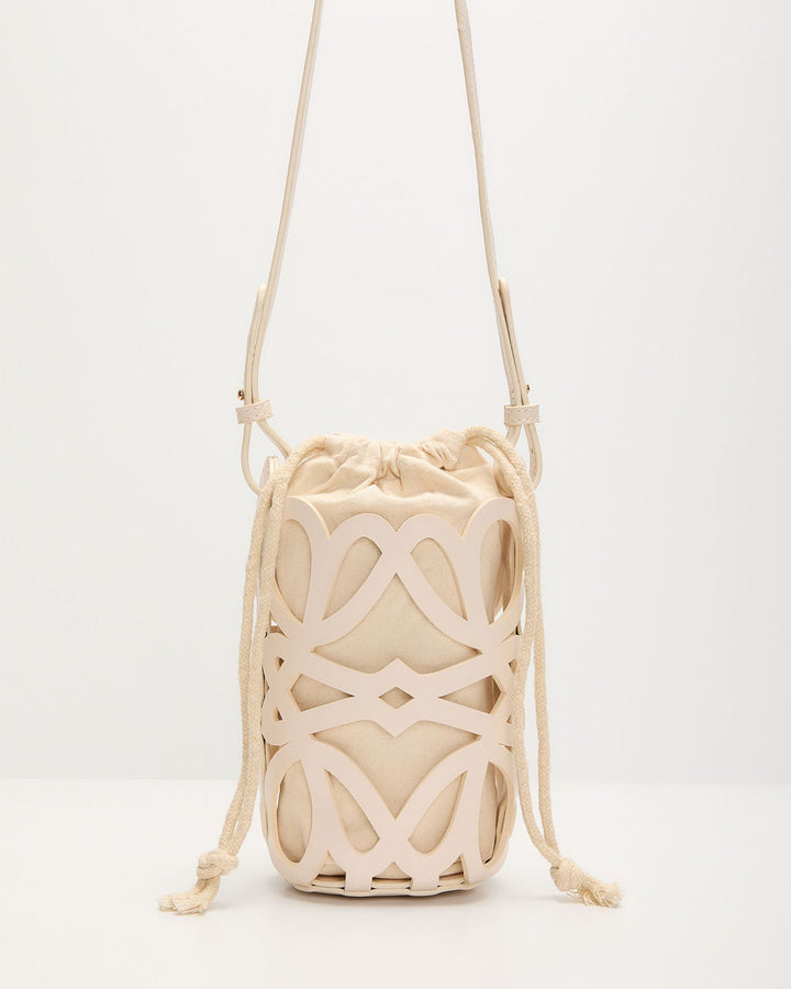 Menah Laser Cutout Pouch Shoulder Bag