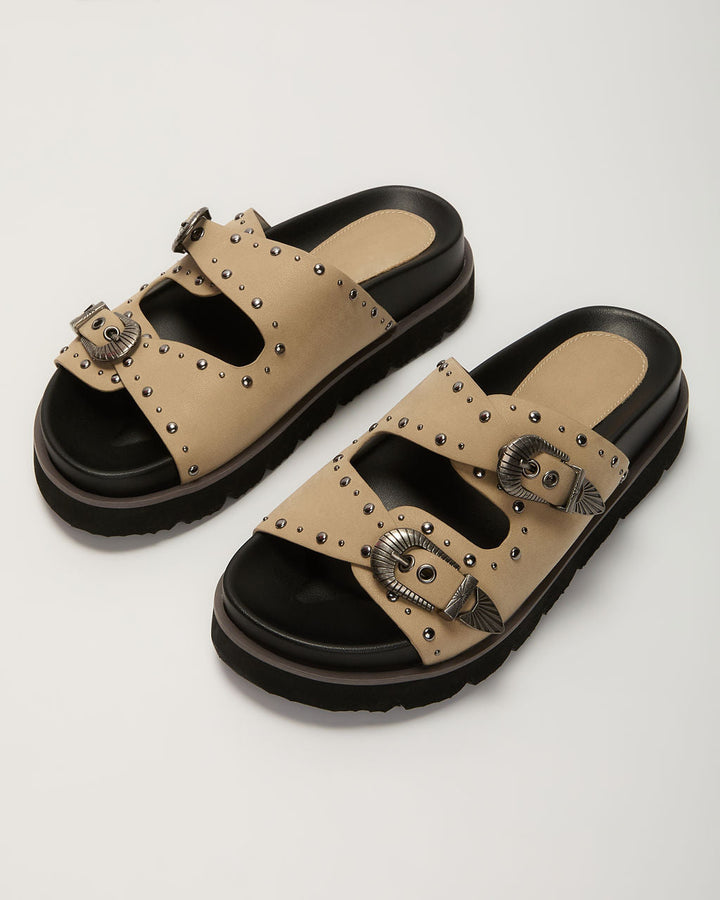 Hadyn Western Studded Buckle Sandal