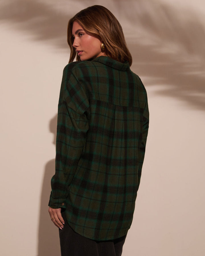 Silvie Plaid Button Down Top