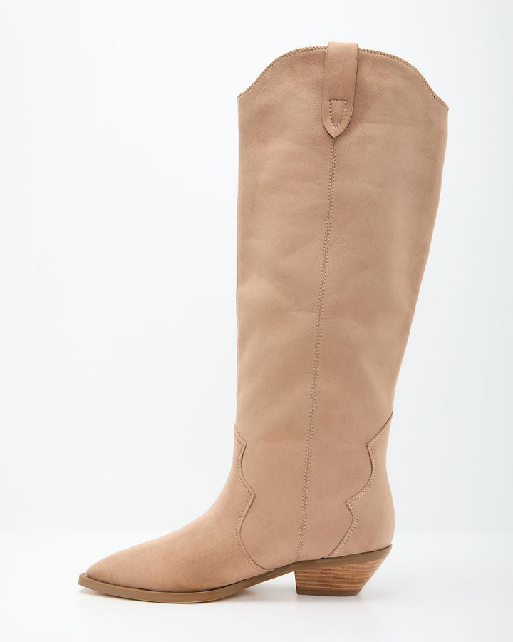 Eylana Suede Western Knee High Boot