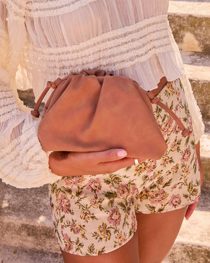 Helison Faux Suede Clutch