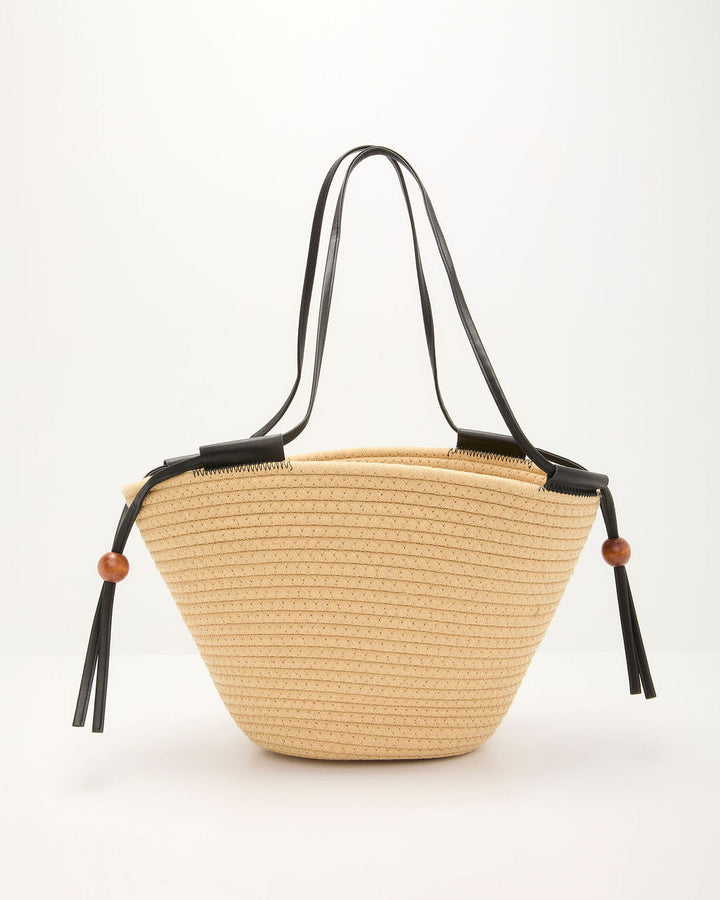 Coastal Carryall Straw Tote Bag
