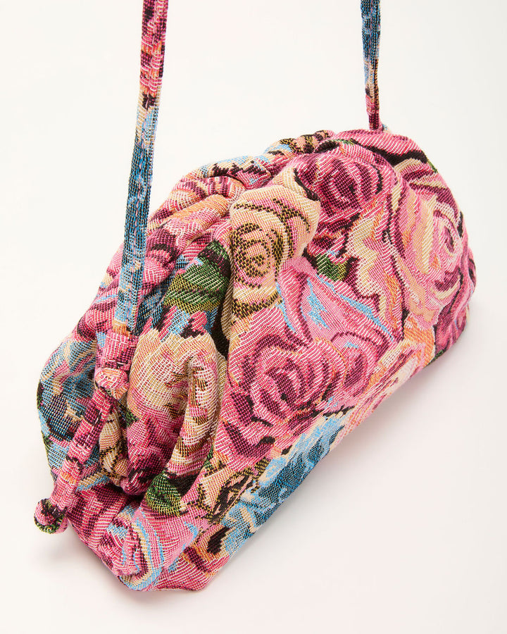 Letters to Love Floral Tapestry Clutch