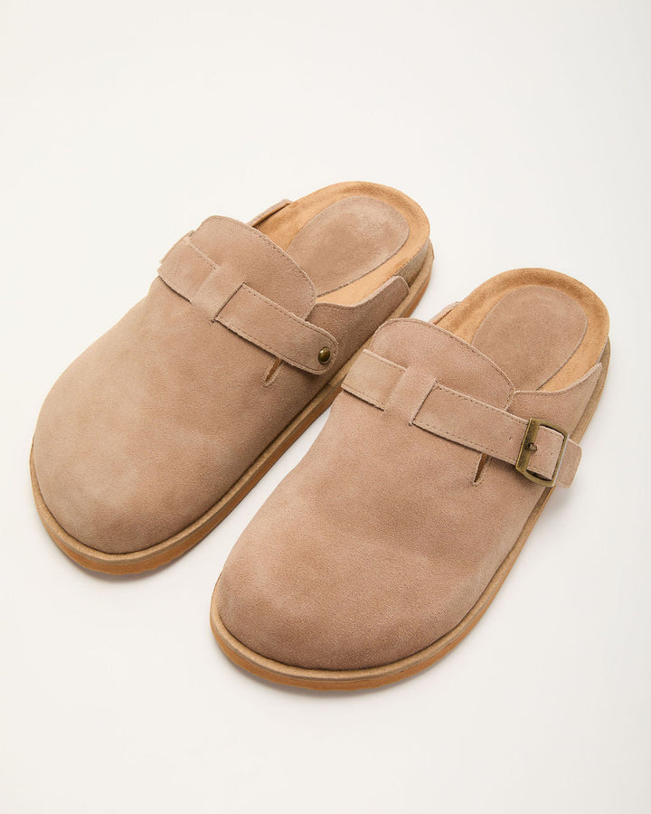 Estina Faux Suede Clogs