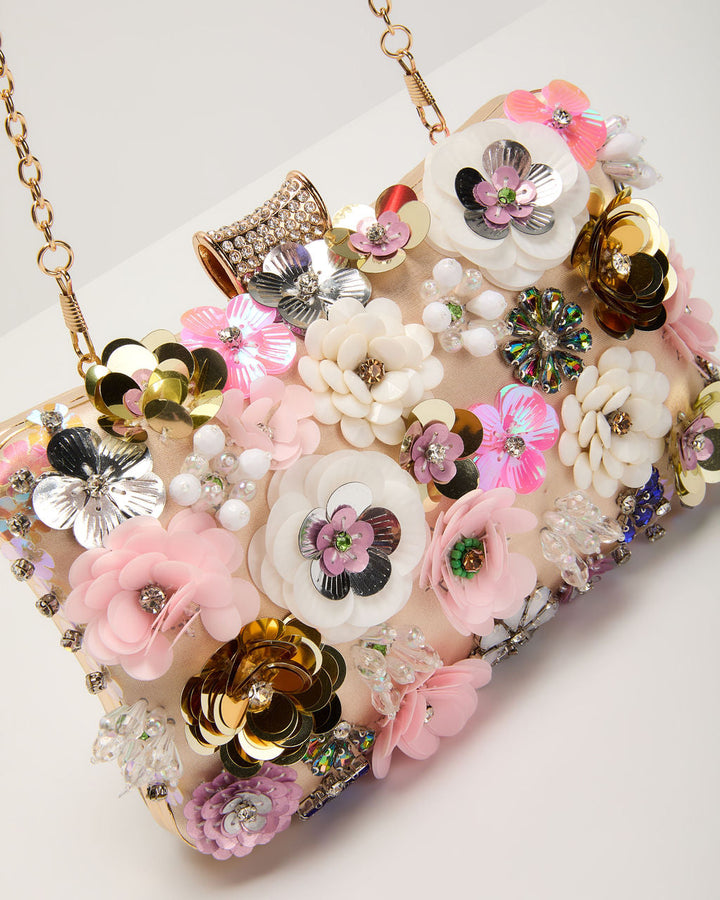Like Wildflowers Floral Embroidered Clutch