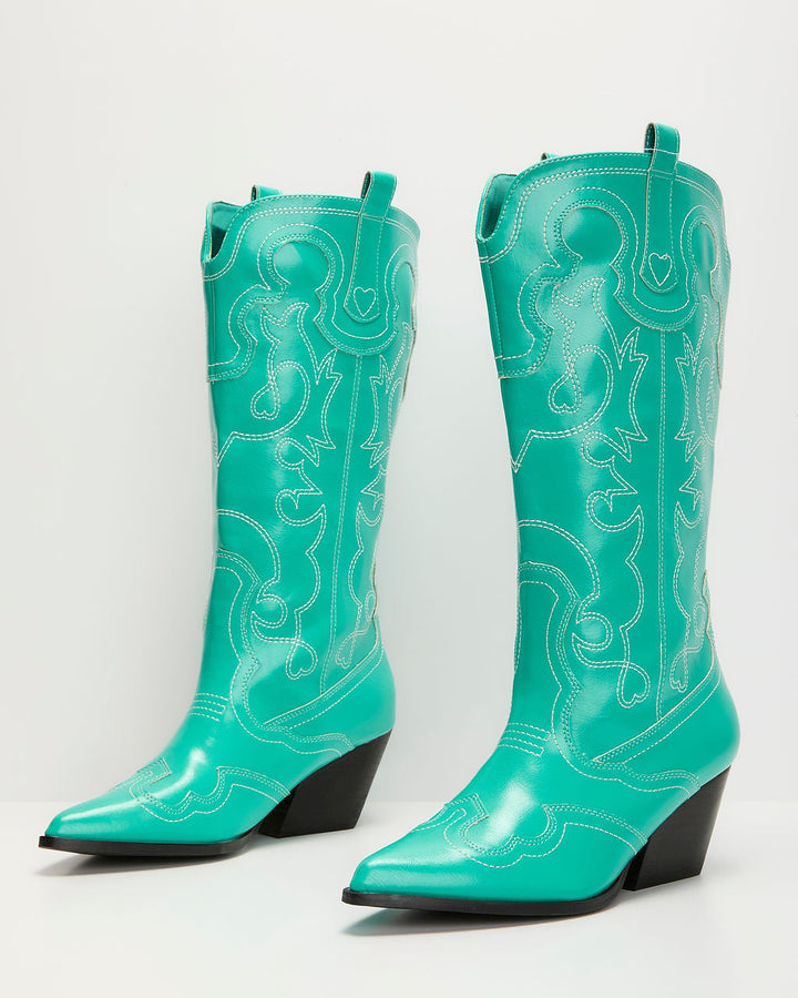 Festival Funk Stitched Western Boots