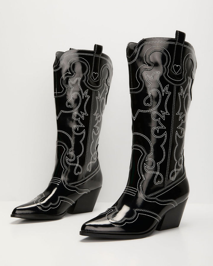 Festival Funk Stitched Western Boots