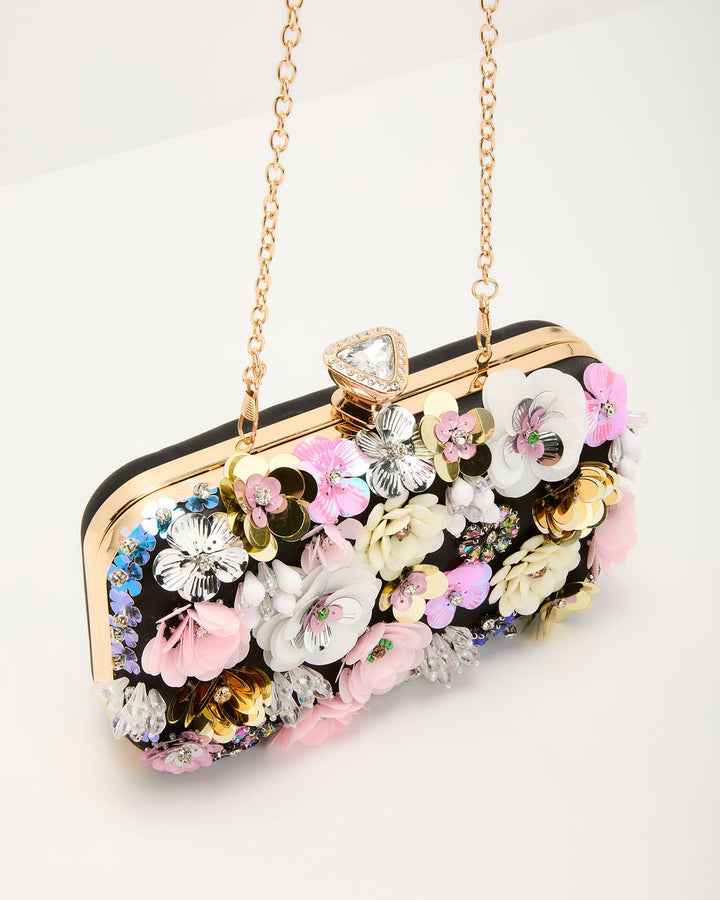 Like Wildflowers Floral Embroidered Clutch