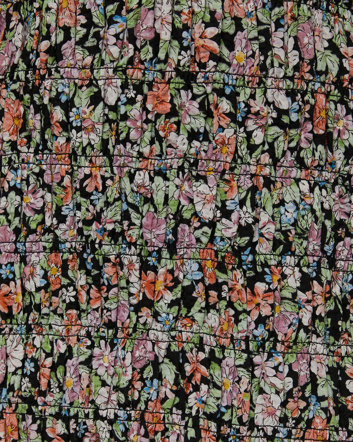 Calise Smocked Floral Mini Dress