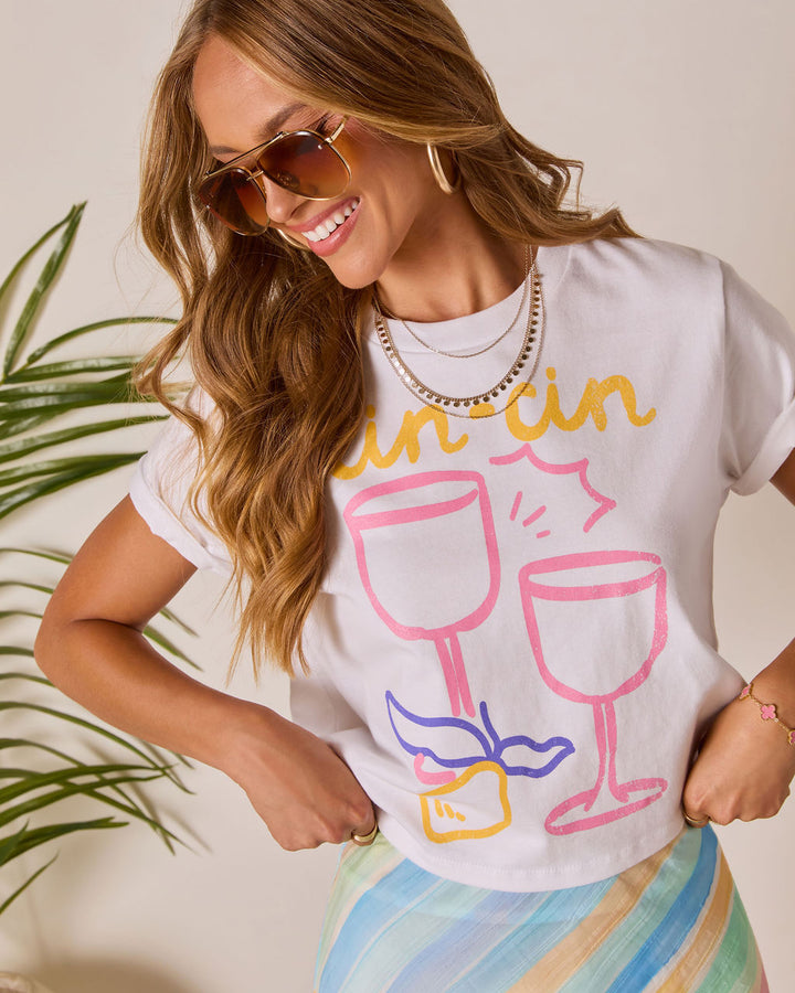 Cin Cin Short Sleeve Graphic Tee