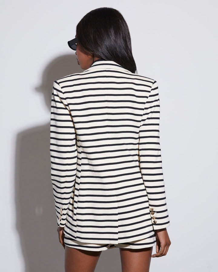Corporate Couture Striped Blazer