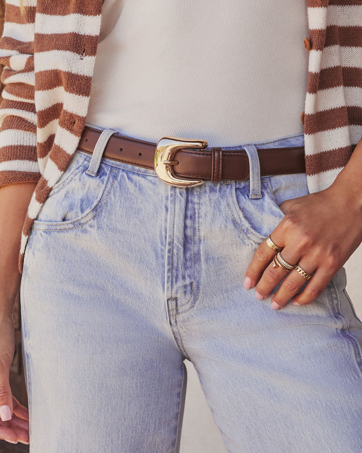 Moon Spice Classic Belt Dark Brown O S