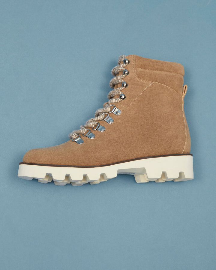 Arlene Faux Suede Lace Up Boot