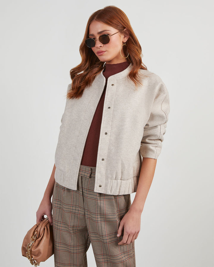 Damon Bomber Jacket Oatmeal