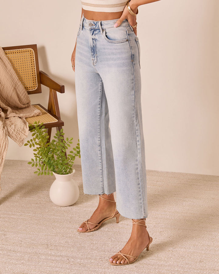 San Gabriel Super Stretch High Rise Wide Leg Jeans
