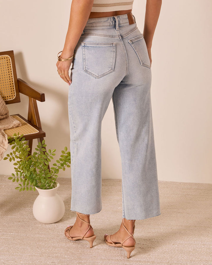 San Gabriel Super Stretch High Rise Wide Leg Jeans