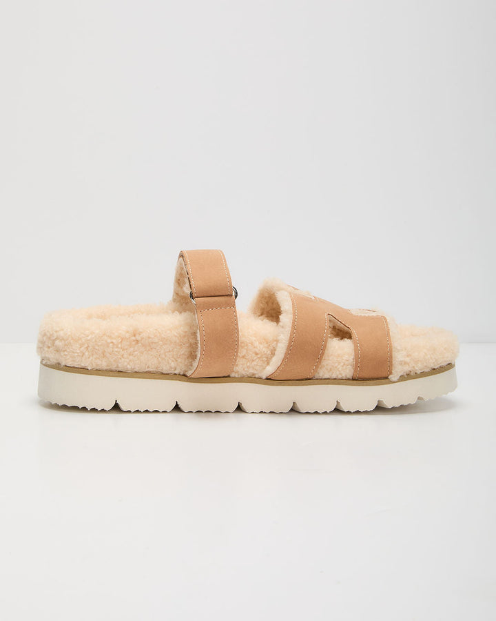 Adelene Sherpa Lined H-Strap Sandal