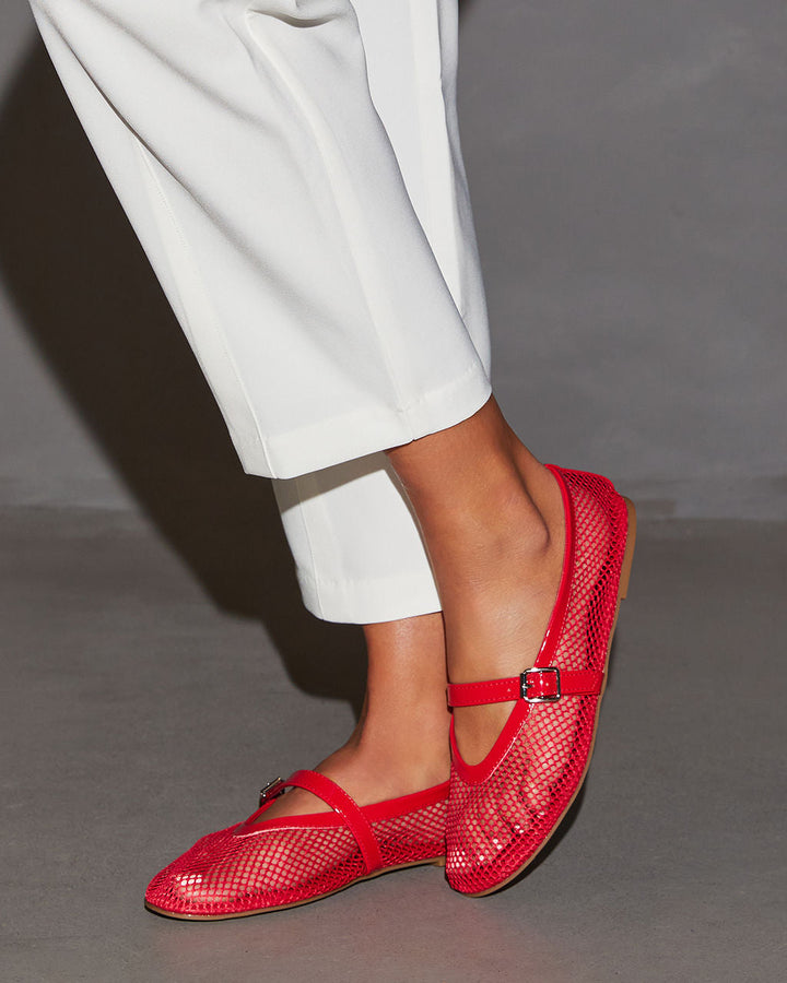 Nolita Mesh Flats Red