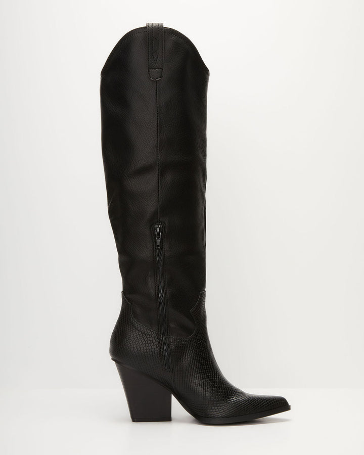 Sandalwood Western Knee High Boots