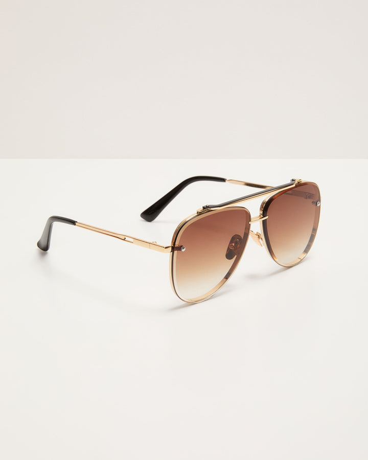 Berlin Ombre Oversized Aviator Sunglasses