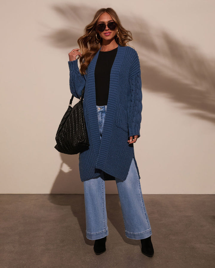 Ludlow Cable Knit Duster Cardigan