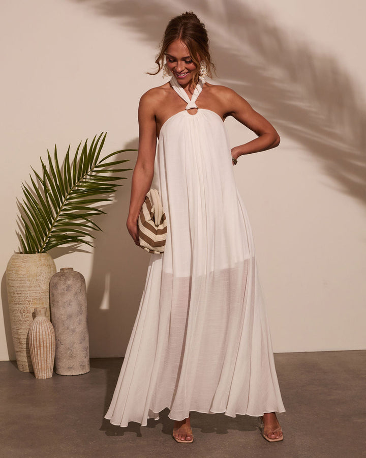 Sun Chaser Halter Maxi Dress