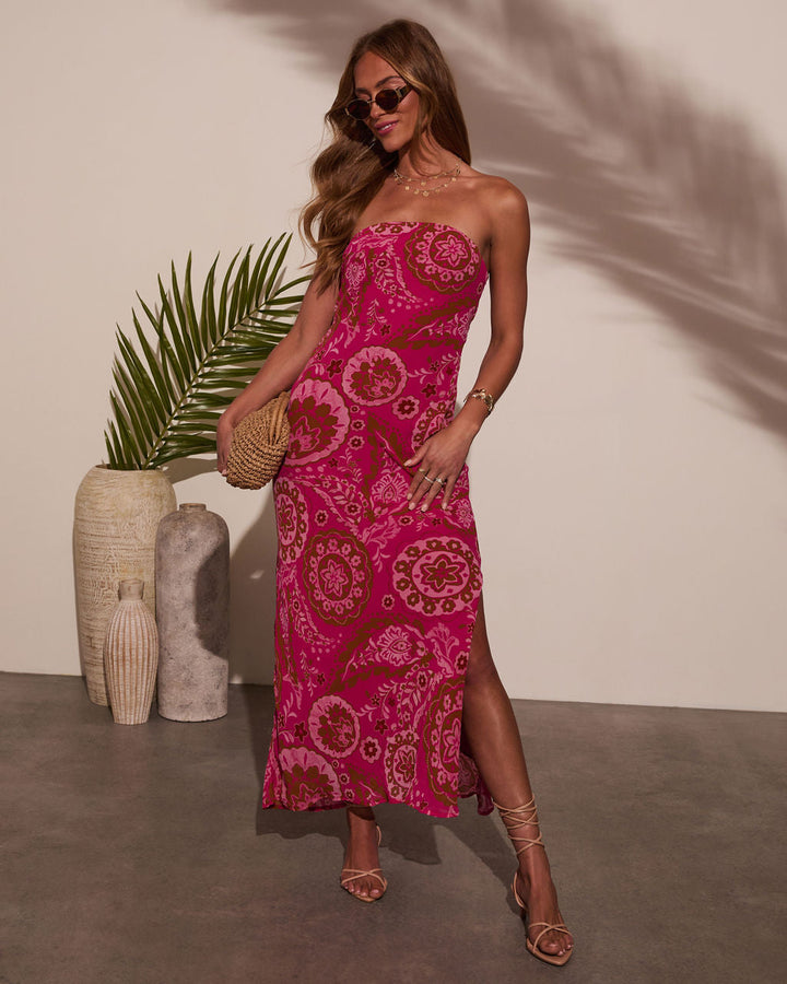 Jenisa Abstract Midi Dress