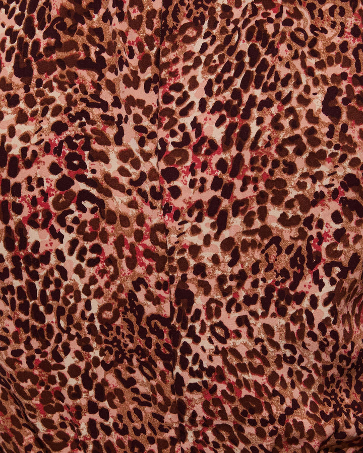 Scenic Trails Animal Print Tiered Mini Dress