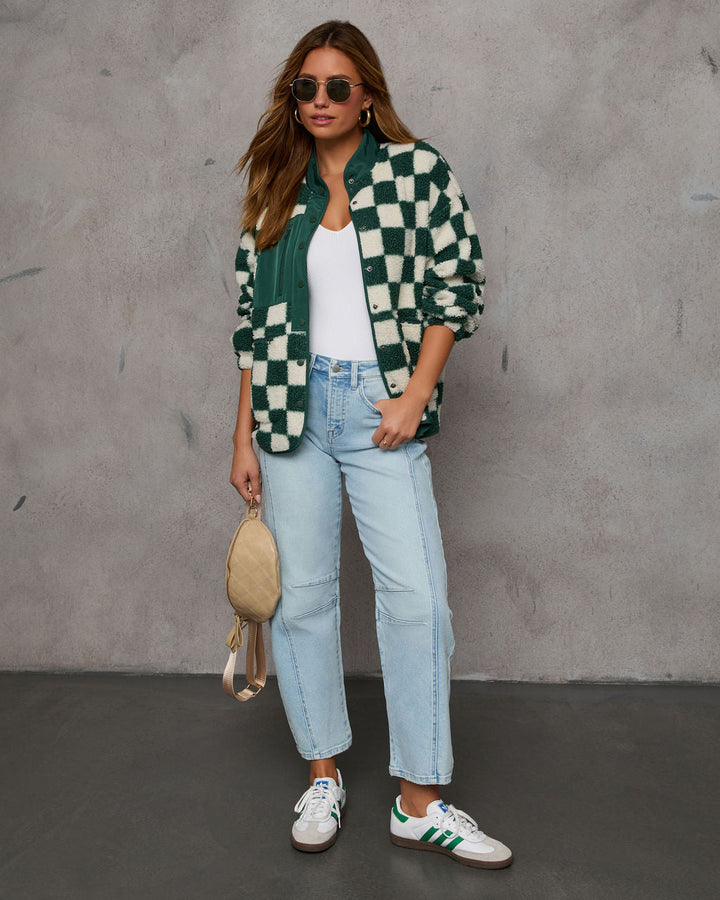 Jamerson Knit Checkered Jacket