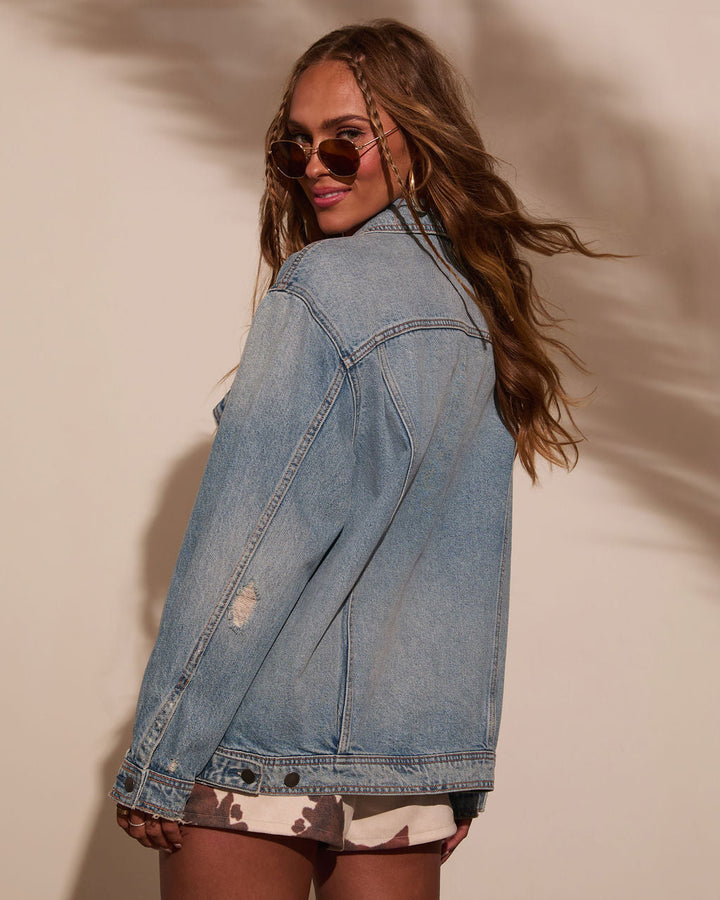 Influencer Oversized Denim Jacket
