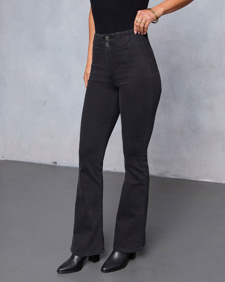 Dorian Super Stretch High Rise Flare Jeans