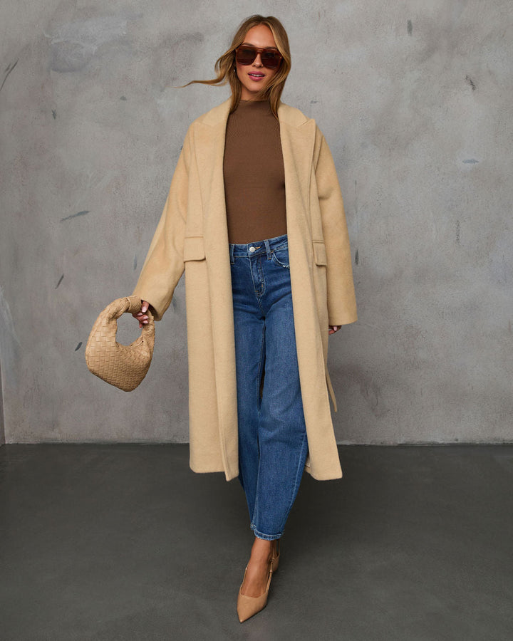 Stroll Along Wool Coat Camel