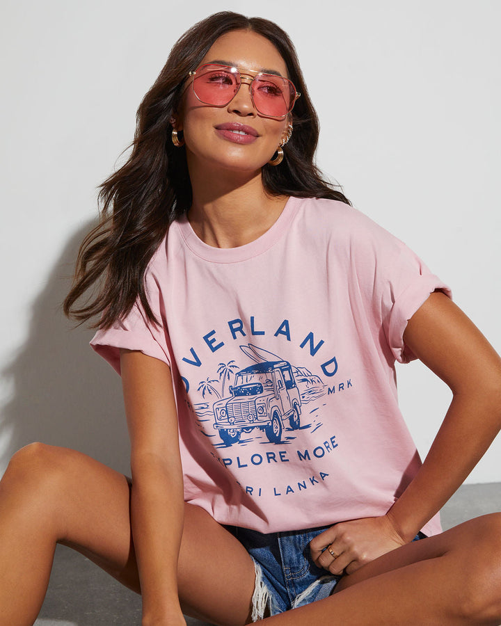 Overland Cotton Graphic Tee Blush