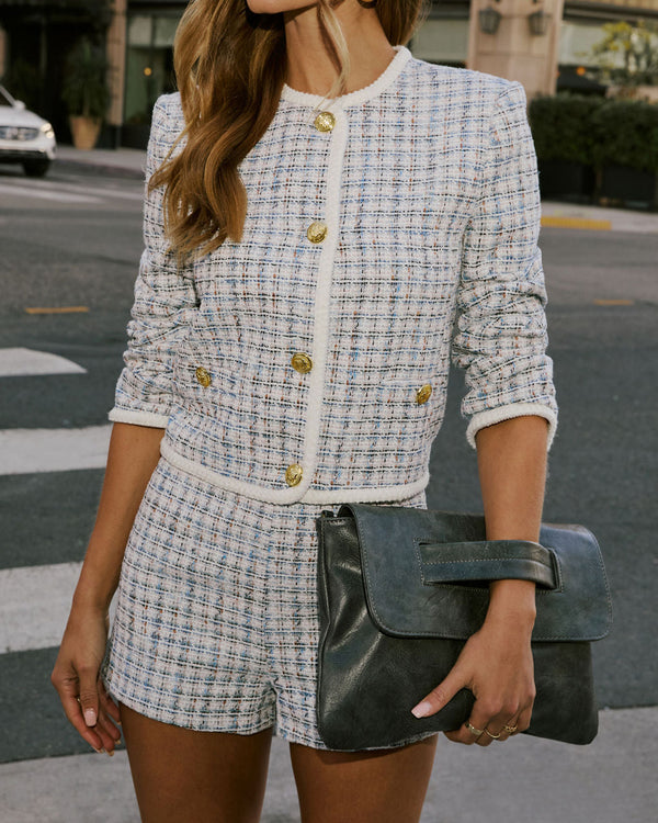 Brinkley Cropped Tweed Jacket Multi