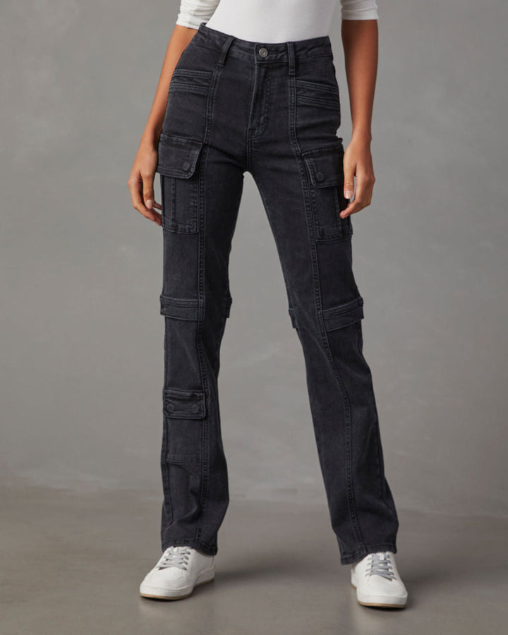 Zhaire Super Stretch High Rise Straight Jeans