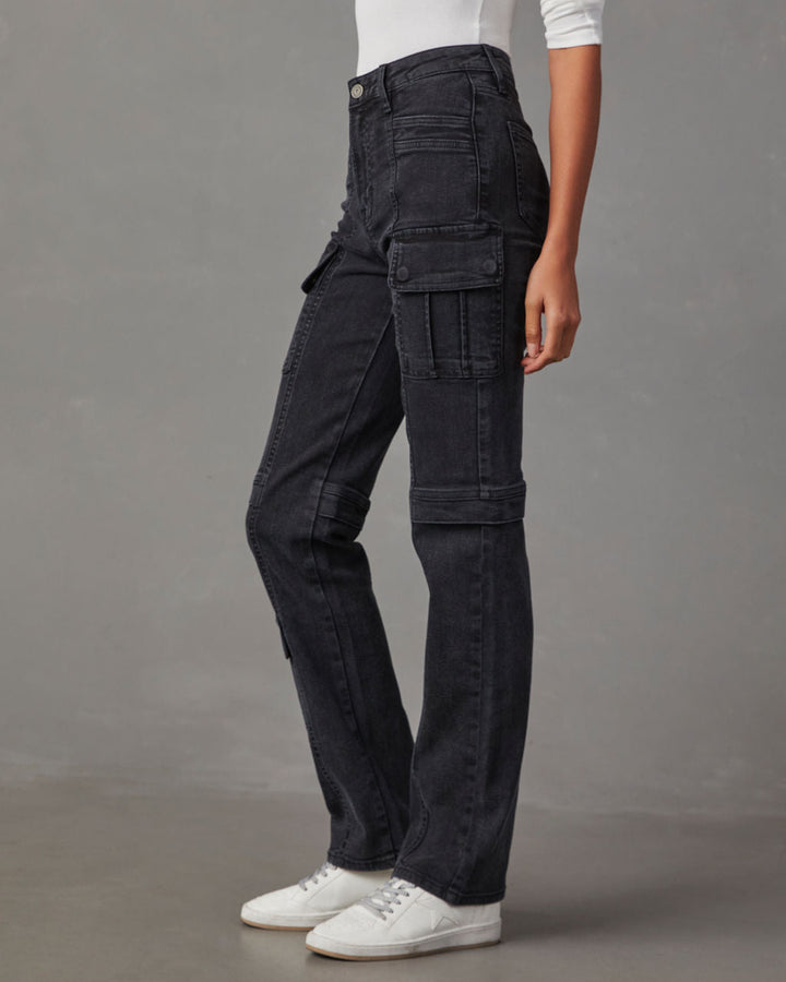 Zhaire Super Stretch High Rise Straight Jeans
