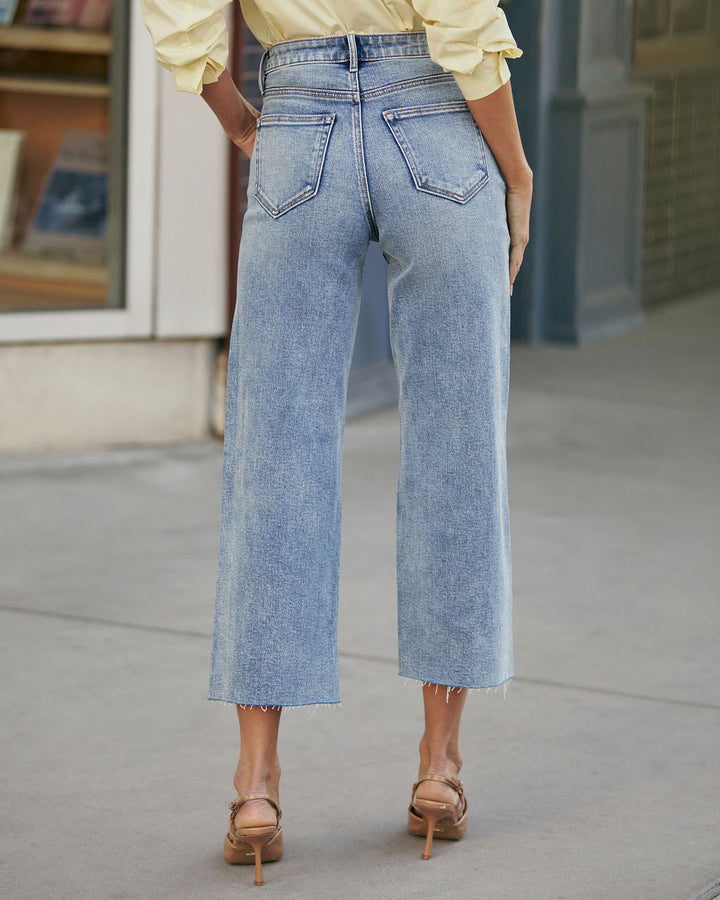 San Gabriel Super Stretch High Rise Wide Leg Jeans